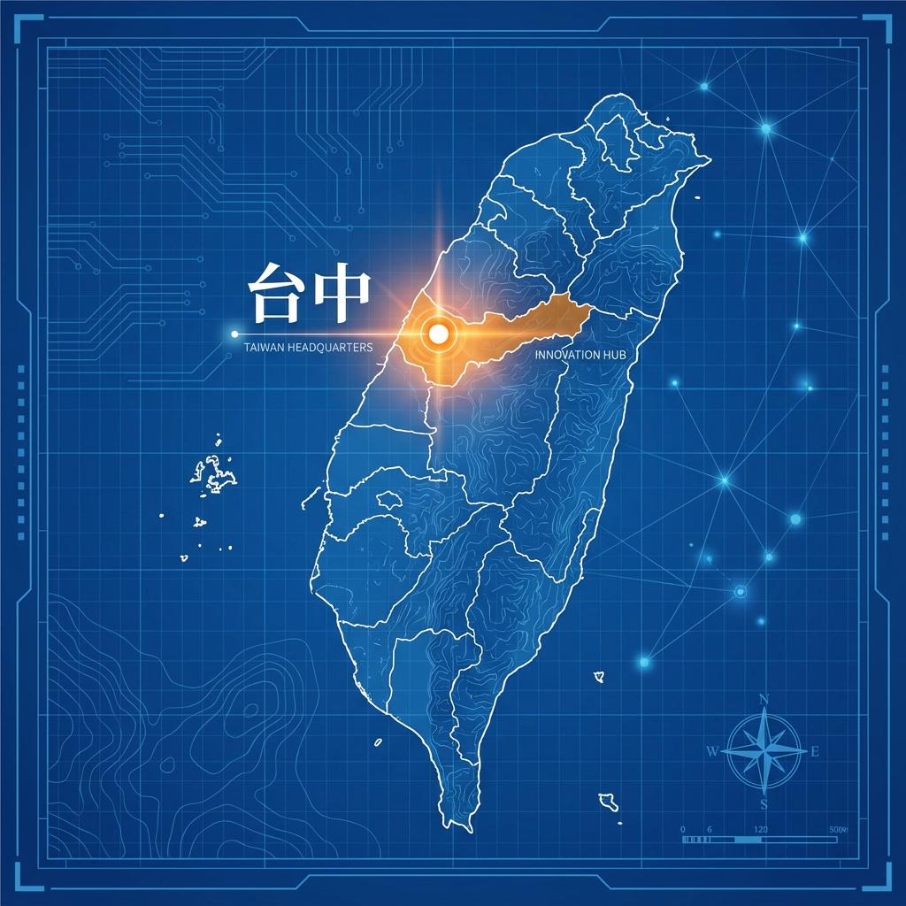 台灣服務範圍地圖 (台中總部)